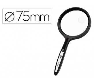 Lupa q-connect cristal bifocal 75 mm mango curvo