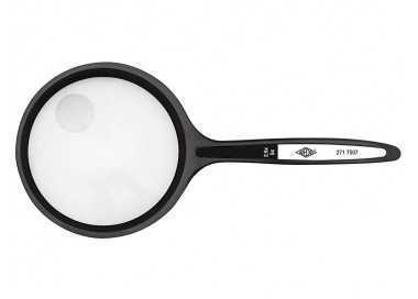 Lupa q-connect cristal bifocal 75 mm mango curvo