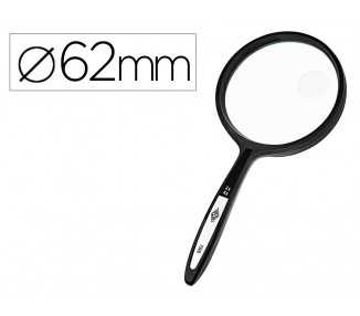Lupa q-connect cristal bifocal 62 mm mango curvo