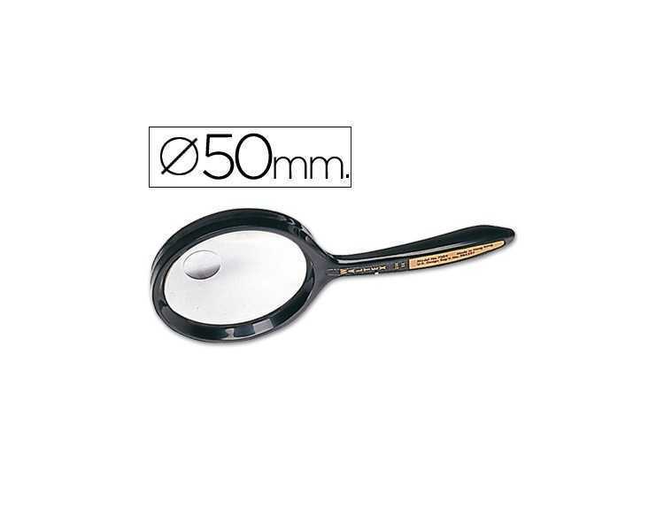 Lupa q-connect cristal bifocal 50 mm mango curvo