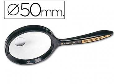 Lupa q-connect cristal bifocal 50 mm mango curvo