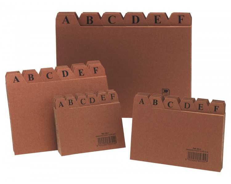 Indice fichero carton nº2 75x125 mm