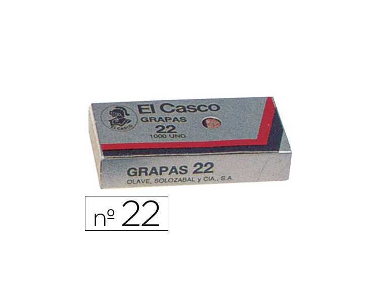 Grapas el casco nº22 caja de 1000 unidades