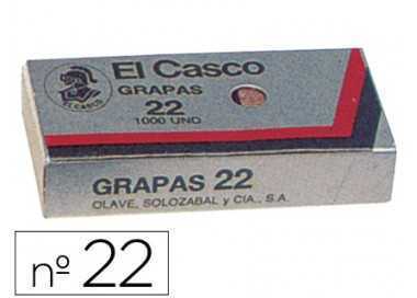 Grapas el casco nº22 caja de 1000 unidades