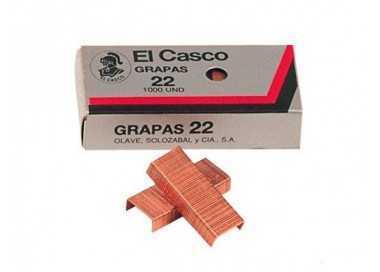 Grapas el casco nº22 caja de 1000 unidades
