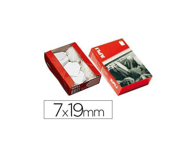 Etiquetas colgantes apli 383 7x19 mm caja de 1000 unidades