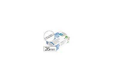 Clips liderpapel nº1,5 labiados 26 mm caja de 100 unidades