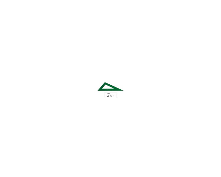 Cartabon faber castell 21 cm plastico verde