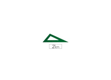 Cartabon faber castell 21 cm plastico verde