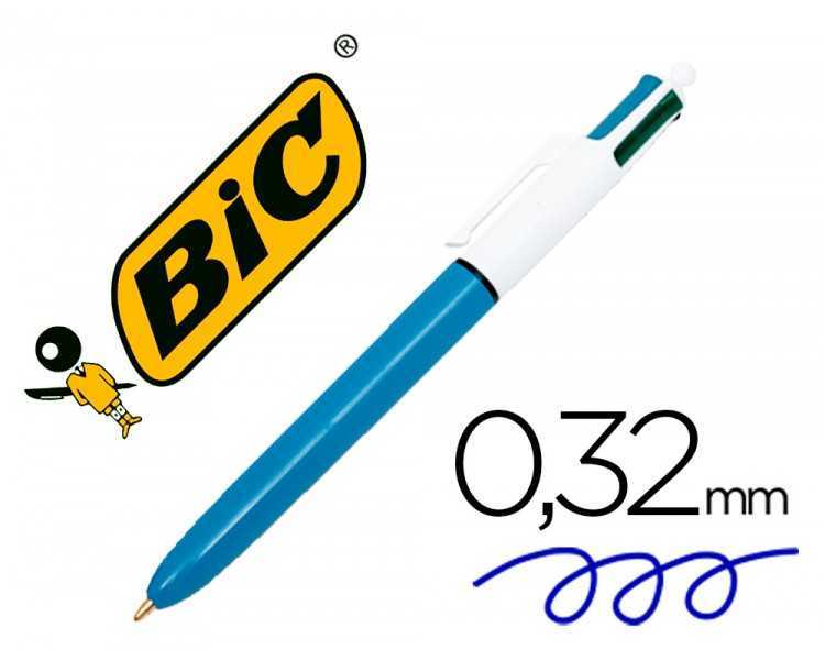 Boligrafo bic cuatro colores