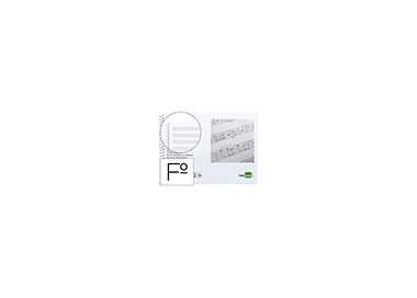 Bloc musica liderpapel pentagrama 3mm folio apaisado 20 hojas 100g/m2