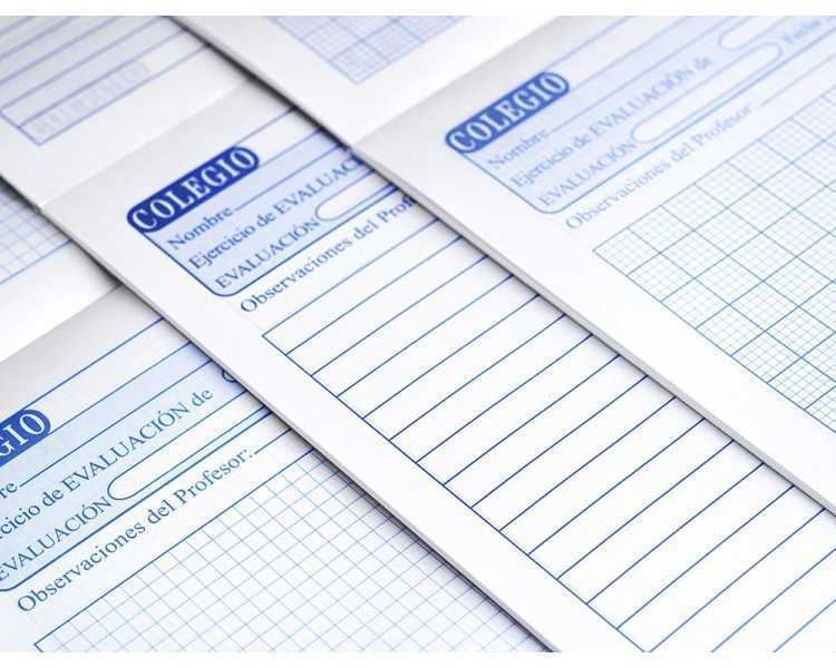 Bloc examenes liderpapel horizontal folio 40 hojas 60g/m2
