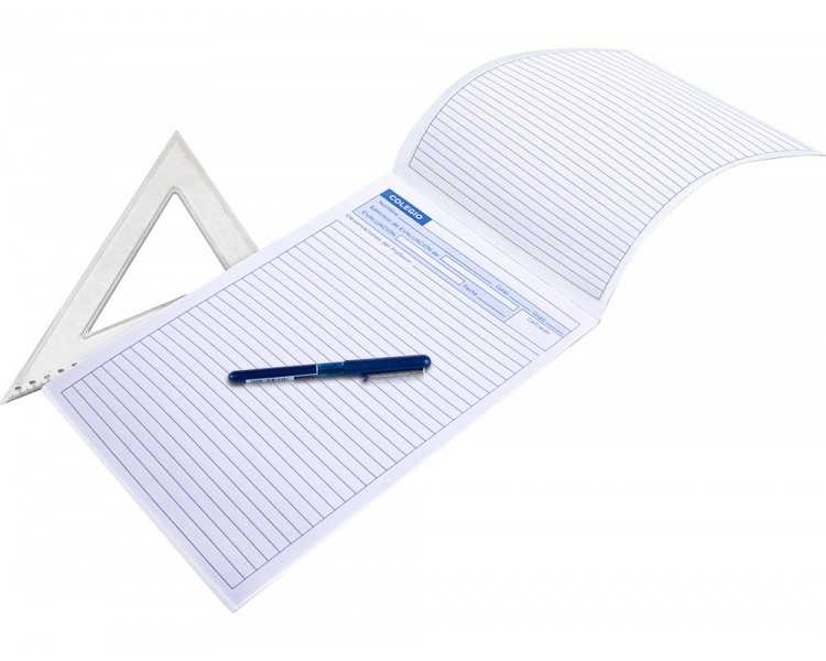 Bloc examenes liderpapel horizontal folio 40 hojas 60g/m2