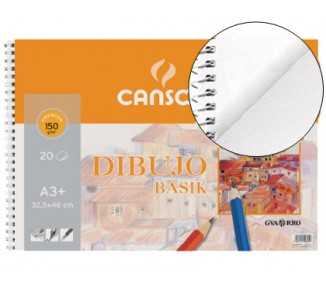 Bloc dibujo basik din a3 32.5x46 cm 20 hojas de 150 gr/m2