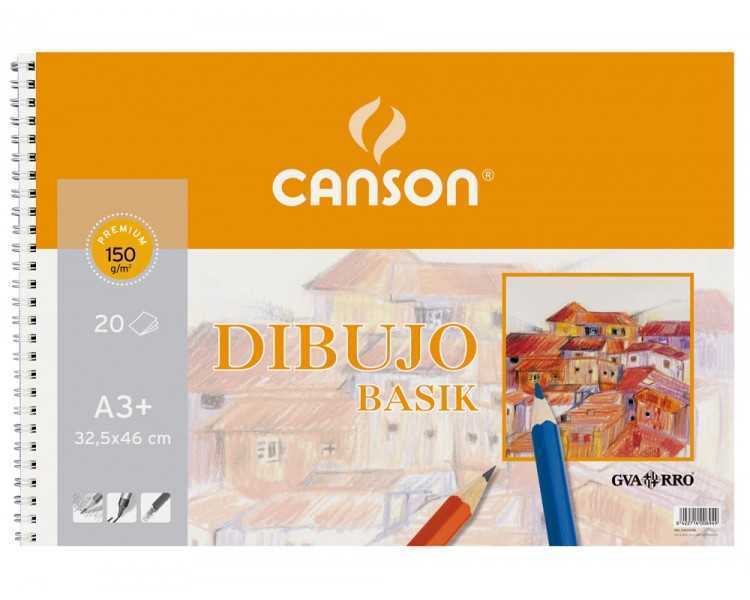Bloc dibujo basik din a3 32.5x46 cm 20 hojas de 150 gr/m2