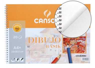 Bloc dibujo basik din a4 23x32.5 cm 20 hojas de 150 gr/m2