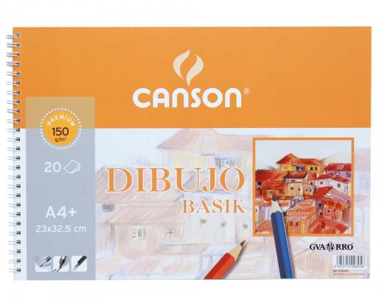 Bloc dibujo basik din a4 23x32.5 cm 20 hojas de 150 gr/m2