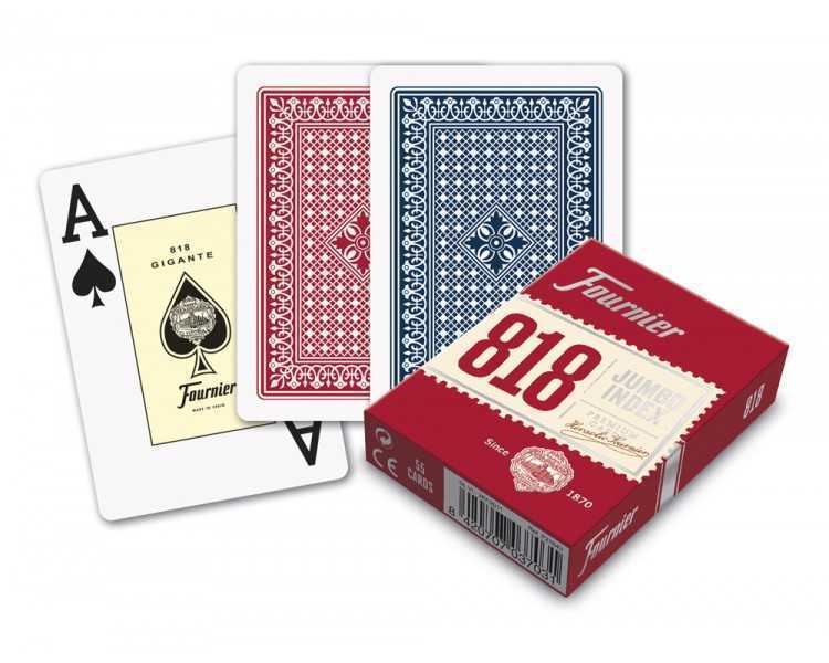 Baraja fournier poker ingles nº 818 55 cartas