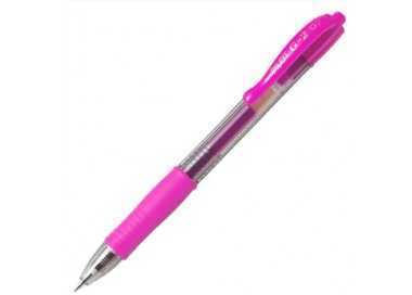 Boligrafo pilot g-2 rosa tinta gel retractil sujecion de caucho