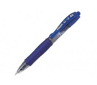 Boligrafo pilot g-2 pixie azul claro tinta gel retractil sujecion de caucho
