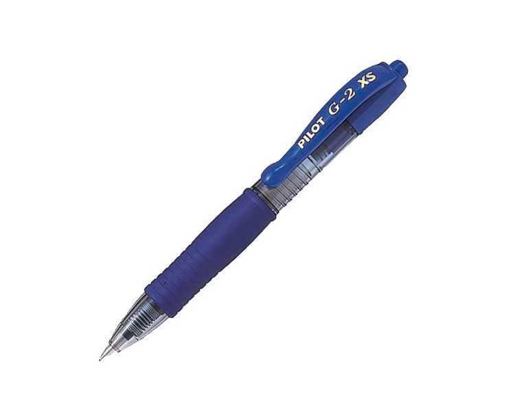 Boligrafo pilot g-2 pixie azul claro tinta gel retractil sujecion de caucho