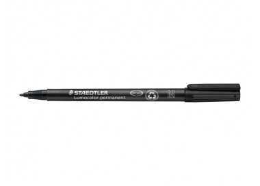 Rotulador staedtler lumocolor retroproyeccion punta de fibrapermanente 317-9 negro punta media redonda 0.8-1 mm