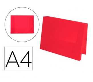Carpeta liderpapel portadocumentos polipropileno dina4 rojo translucido lomo 50 mm