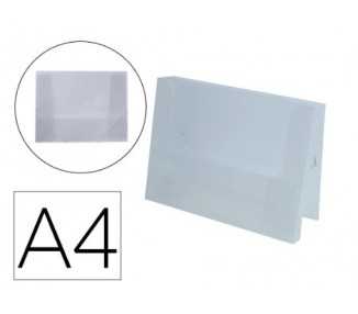 Carpeta liderpapel portadocumentos polipropileno dina4 transparente translucido lomo 50 mm