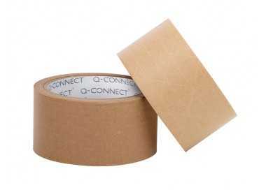 Cinta adhesiva q-connect kraft 50mt x 50 mm para embalaje