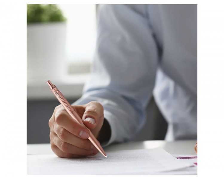 Boligrafo parker jotter xl monocromo oro rosa en estuche