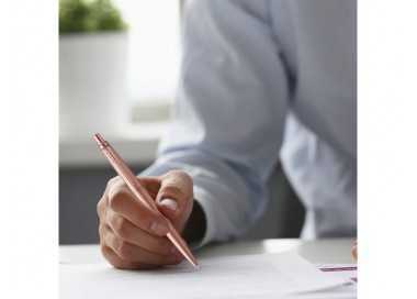 Boligrafo parker jotter xl monocromo oro rosa en estuche