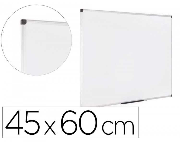 Pizarra blanca bi-office earth lacada magnetica marco de aluminio 450x600 mm