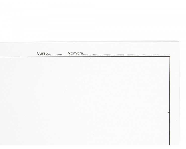 Bloc dibujo liderpapel lineal vanguardia 230x325mm 20 hojas 130g/m2 con recuadro perforado