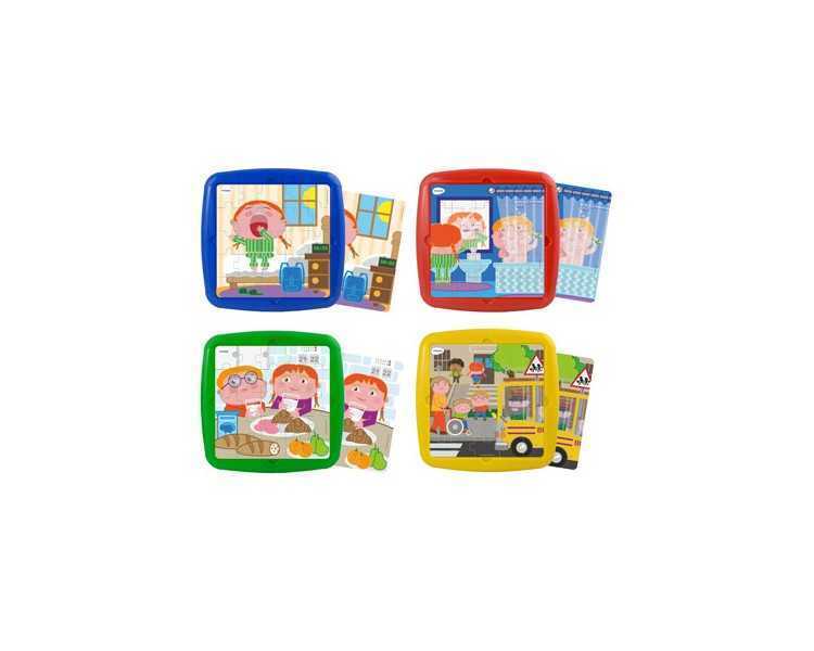 Puzle miniland habito diarios set de 4 unidades 25 piezas