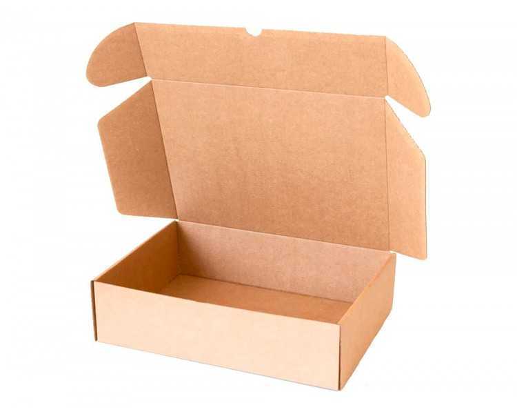 Caja automontable q-connect para e-commerce y regalo carton reciclado canal simple 3 mm kraft 430x320x150 mm