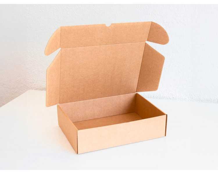 Caja automontable q-connect para e-commerce y regalo carton reciclado canal simple 3 mm kraft 430x320x150 mm