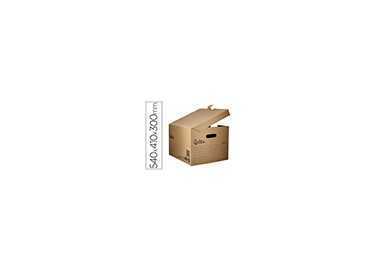 Cajon contenedor liderpapel carton manual para 5 cajas archivo def. folio / 6 archivadores a-z 540x410x300mm