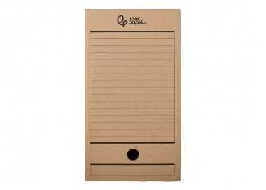 Caja archivo definitivo liderpapel folio doble ancho carton reciclado 400g/m2 lomo 200 mm kraft 367x200x251 mm Caja archivo definitivo liderpapel folio doble ancho carton reciclado 400g/m2 lomo 200 mm kraft 367x200x251 mm