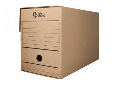 Caja archivo definitivo liderpapel folio doble ancho carton reciclado 400g/m2 lomo 200 mm kraft 367x200x251 mm Caja archivo definitivo liderpapel folio doble ancho carton reciclado 400g/m2 lomo 200 mm kraft 367x200x251 mm