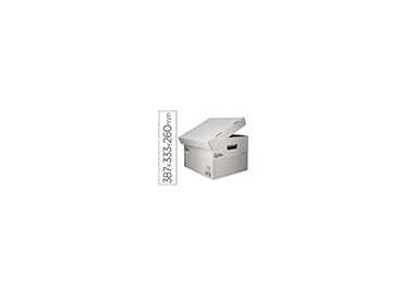 Cajon contenedor liderpapel carton automatico para 3 cajasarchivo def. folio / 4 archivadores a-z 387x333x260mm