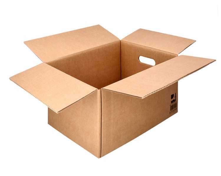 Caja para embalar q-connect americana ultrarresistente conasas carton canal doble 7 mm color kraft 600x400x290 mm