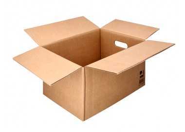 Caja para embalar q-connect americana ultrarresistente conasas carton canal doble 7 mm color kraft 500x340x310 mm