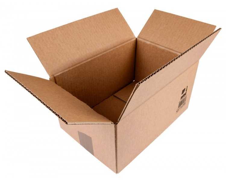 Caja para embalar q-connect americana ultrarresistente carton reciclado canal doble 7mm color kraft 600x400x290 mm