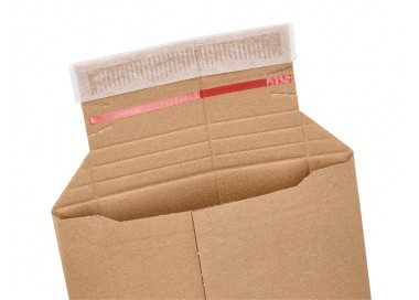 Sobre para envios q-connect carton 100% reciclado y reciclable cierre autoadhesivo314x252x72 mm color kraft