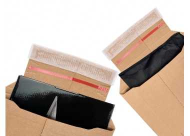 Sobre para envios q-connect carton 100% reciclado y reciclable cierre autoadhesivo314x252x72 mm color kraft