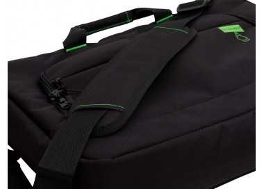 Maletin para portatil q-connect 17,2/' negro 1 asa 2 bolsillos exteriores polietileno reciclado