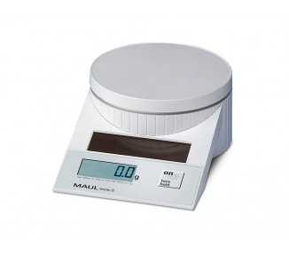 Pesacartas oficina maul tronic solar 5000 gr apagado automatico color blanco 196x130x65 mm