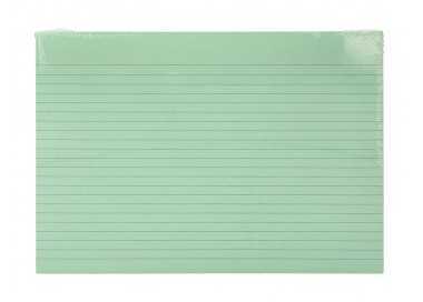 Tarjeta liderpapel para estudiar rayada cartulina de colores 170 gr/m2 160x220mm paquete de 200 unidades