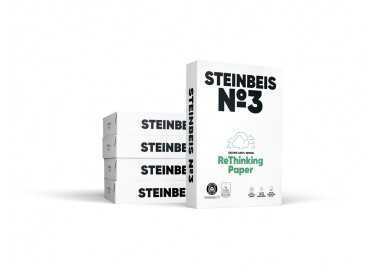 Papel fotocopiadora steinbeis n.3 100% reciclado din a4 80 gramos paquete de 500 hojas