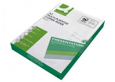 Papel fotocopiadora q-connect economy din a3 80 gramos paquete de 500 hojas Papel fotocopiadora q-connect economy din a3 80 gramos paquete de 500 hojas